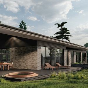 Дом 228.8 м² с сауной, 10 соток